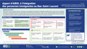 Apport d’AIBSL à l’intégration des personnes immigrantes au Bas-Saint-Laurent